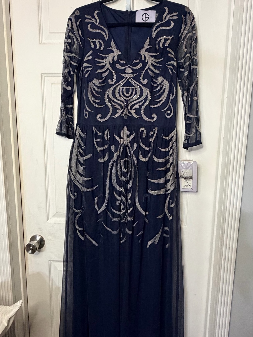 JS Collections Women’s Embellished Evening Gown – Size 8 – New With Tags